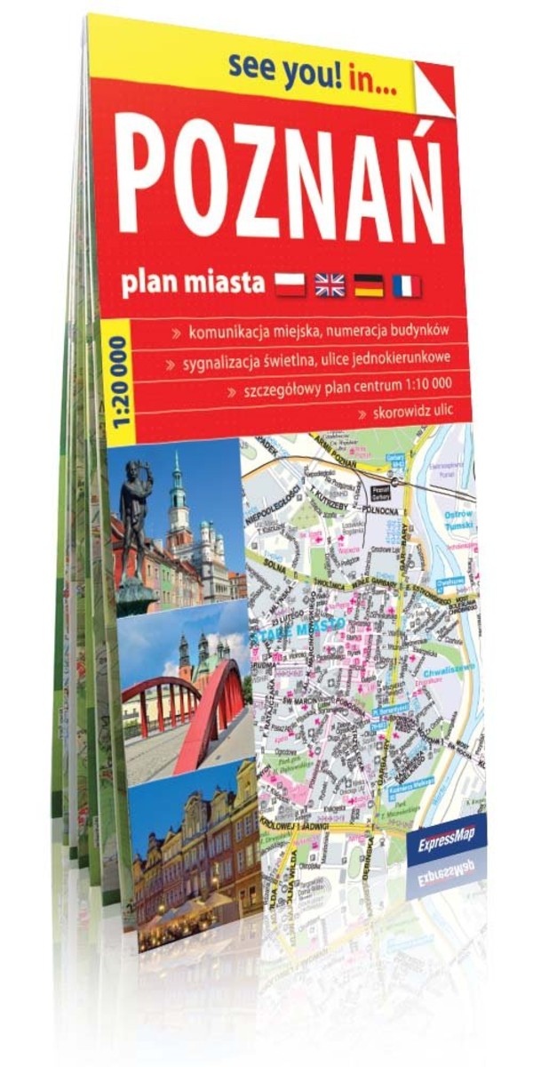 Poznań. Plan miasta Skala 1:20 000