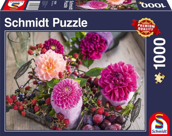 Puzzle Kwiaty i owoce 1000 elementów