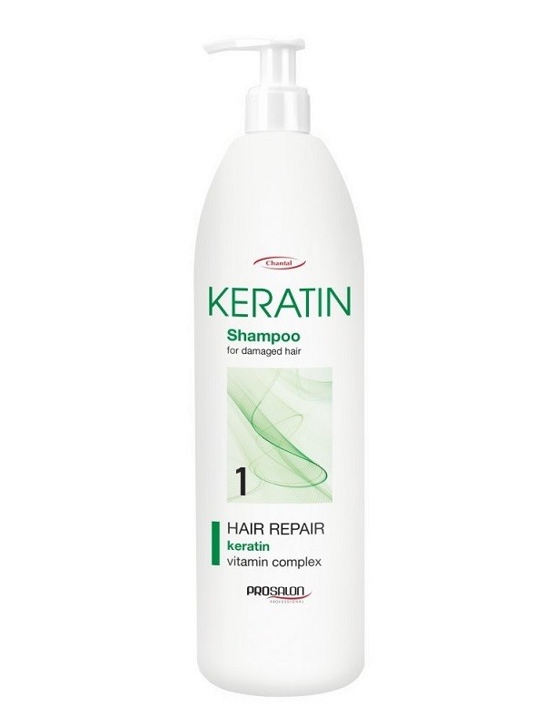 Prosalon Keratin Hair Repair Vitamin Complex 1 Shampoo For Damaged Hair Szampon z keratyną do codziennej pielęgnacji włosów zniszczonych, suchych i matowych
