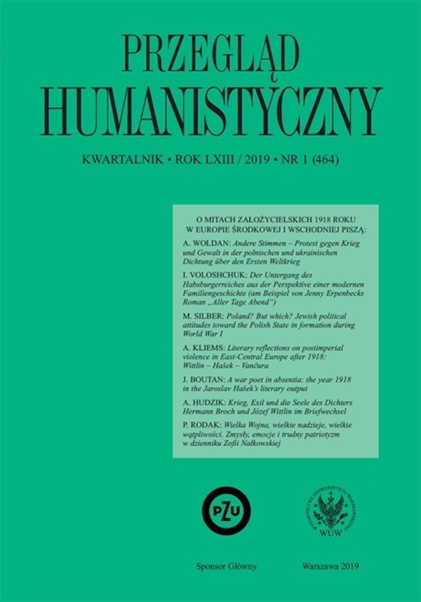 Przegląd Humanistyczny 2019 nr 1