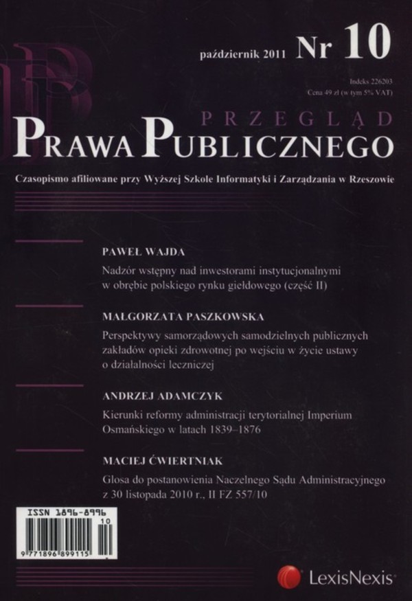 Przegląd Prawa Publicznego 10/2011
