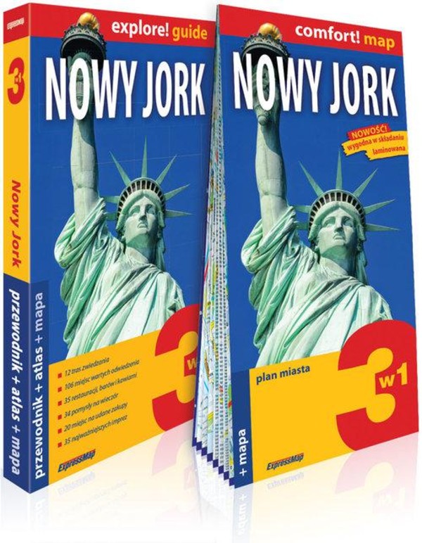 Nowy Jork 3w1: przewodnik + atlas + mapa explore! guide