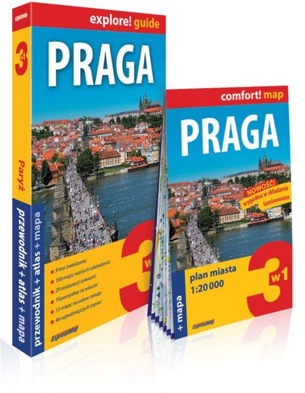 Praga 3w1. Przewodnik + atlas + mapa Explore! guide