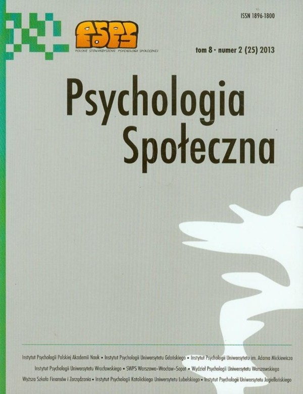 Psychologia społeczna 8/2013
