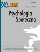 Psychologia Społeczna nr 3(30)/2014 - Bogdan Wojciszke, Marta Cieślak: Orientacja sprawcza i wspólnotowa a wybrane aspekty funkcjonowania zdrowotnego i społecznego