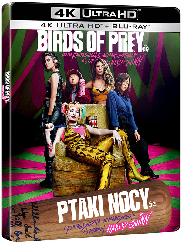 Ptaki Nocy (i fantastyczna emancypacja pewnej Harley Quinn) (4K Ultra HD) (Steelbook)