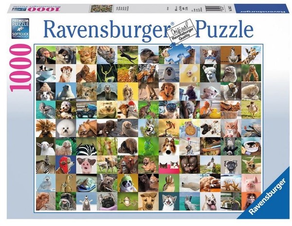 Puzzle 99 zabawnych zwierząt