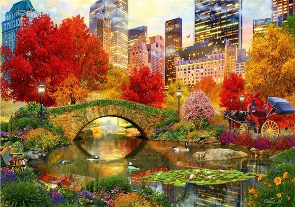 Puzzle Nowy Jork, Central Park 1000 elementów