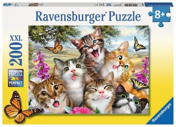 Puzzle XXL Zwariowane koty 200 elementów