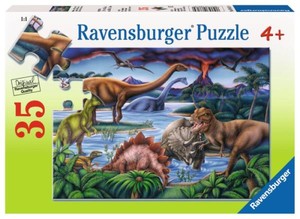 Puzzle Plac zabaw dla dinozaurów