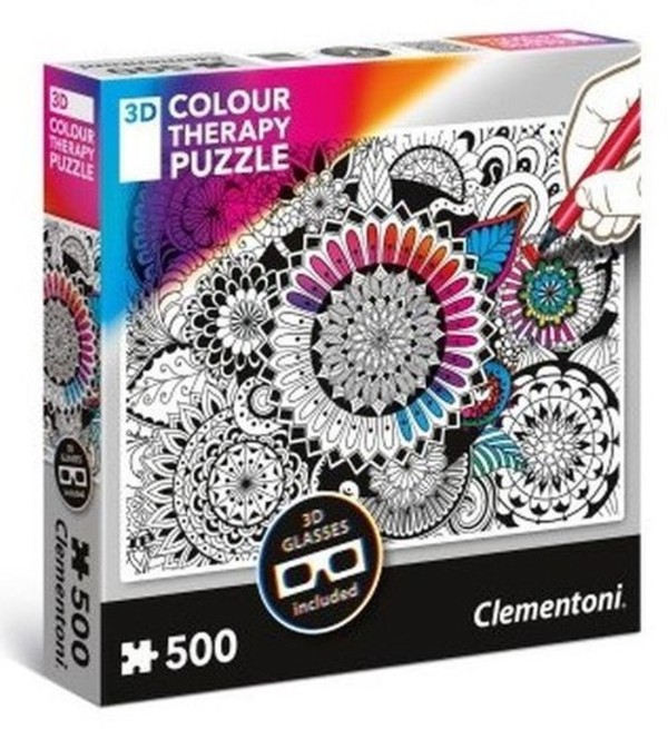 Puzzle 3D Colour Therapy Kwiaty 500 elementów