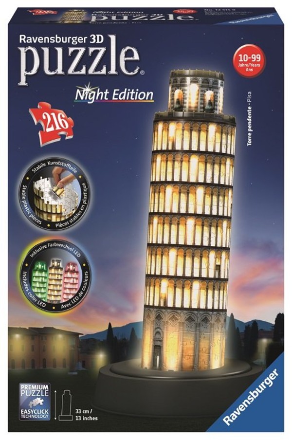 Puzzle 3D Krzywa wieża w Pizie - 216 elementów