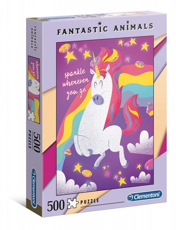 Puzzle Fantastic Animals - Jednorożec 500 elementów
