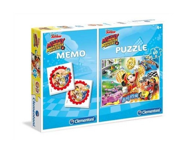 Puzzle + Memo Mickey i raźni rajdowcy