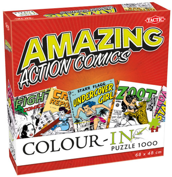 Puzzle do kolorowania Action Comics Color-In