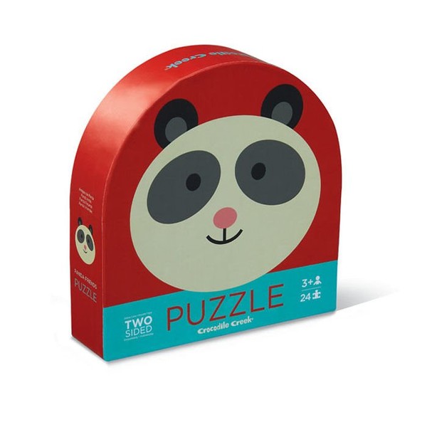 Puzzle dwustronne - Panda i przyjaciele 24 elementy
