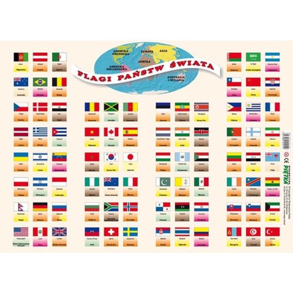 Puzzle flagi państw świata