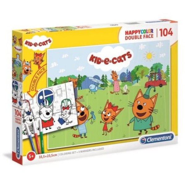 Puzzle Happy Color Kid E-cats 104 elementy