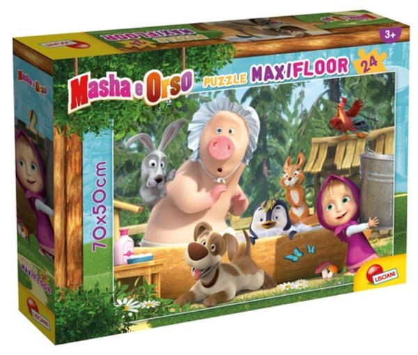Puzzle Maxi podłogowe Masza i Niedźwiedź 2 - 24 elementy
