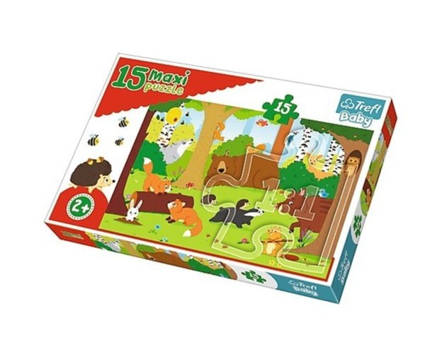 Puzzle Maxi Zwierzęta w lesie 15 elementów