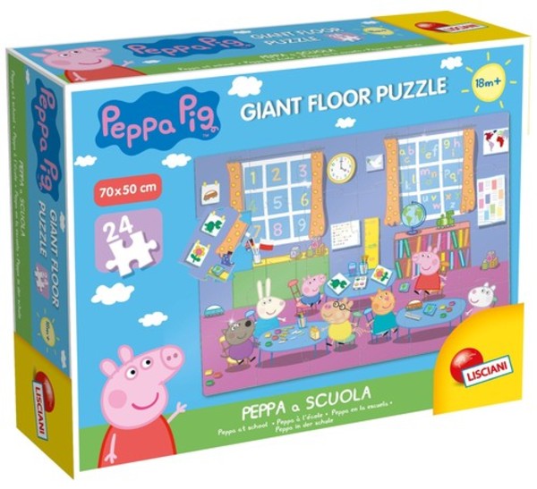 Puzzle podłogowe gigant Świnka Peppa 24 elementy