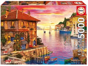 Puzzle Sródziemnomorski Port, D. Davison 5000 elementów