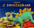 Puzzle z dinozaurami (granatowa)