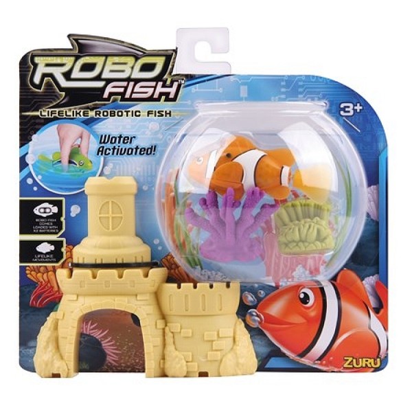 Robo-Fish Rybka + 2 Koralowce i Zamek
