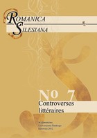 Romanica Silesiana. No 7: Controverses littéraires - 20 La perte en filigrane.