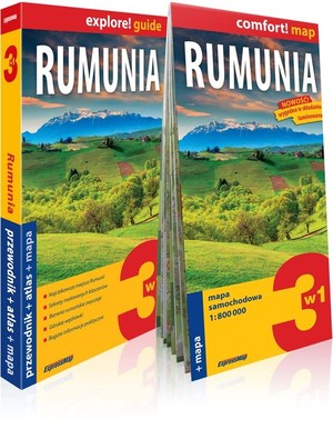 Rumunia explore! guide 3w1: przewodnik + atlas + mapa