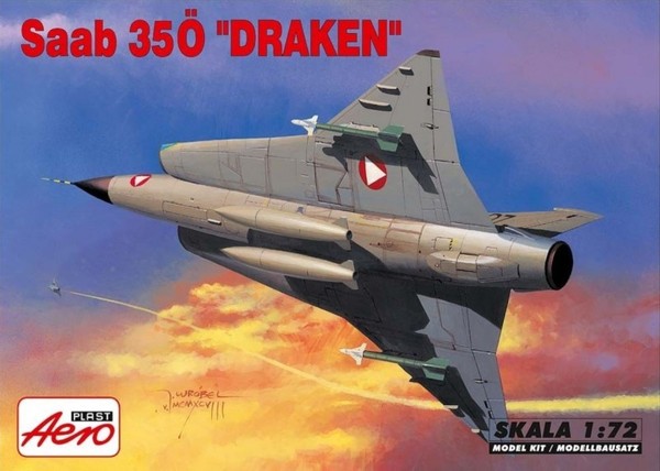 SAAB J-35O Austrian Draken Skala 1:72