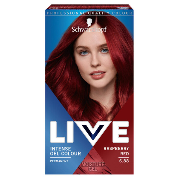 Live 6.88 Raspberry Red Koloryzacja do włosów w żelu