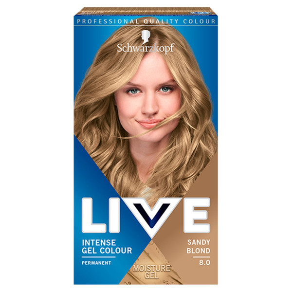 Live 8.0 Sandy Blond Koloryzacja do włosów w żelu