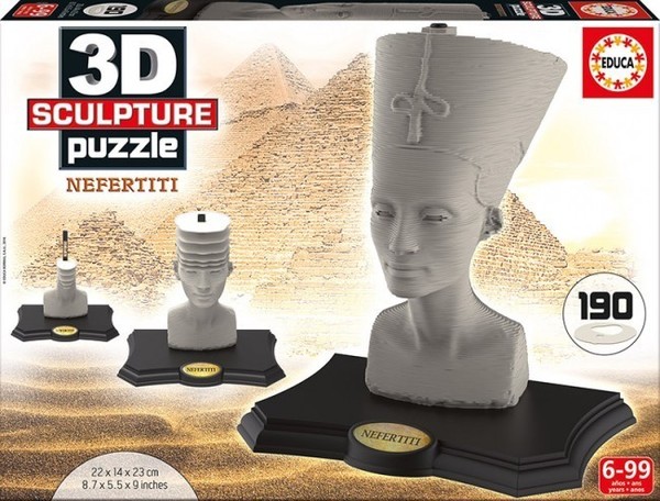 Puzzle Sculpture Rzeźba Nefertiti 3D - 190 elementów