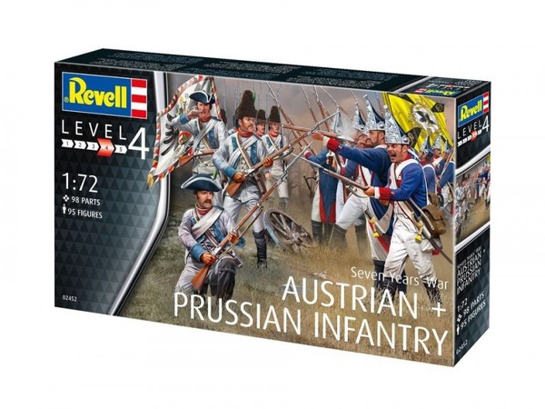Seven Years War Austtrian & Prussian Infantry Skala 1:72
