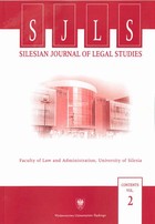Silesian Journal of Legal Studies. Contents Vol. 2 - 06 Rechtsschutz der kommunalen Selbstverwaltung im polnischen Rechtssystem