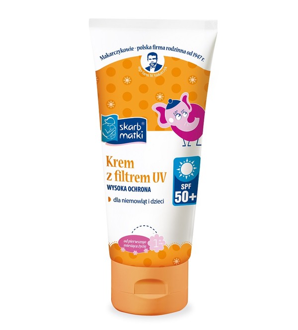Krem z filtrem UV SPF 50 dla niemowląt i dzieci