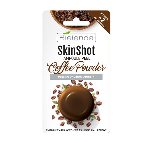 SkinShot Coffee Powder Peeling drobnoziarnisty w ampułce