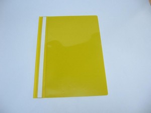 Skoroszyt PVC bez europerforacji żółty A4