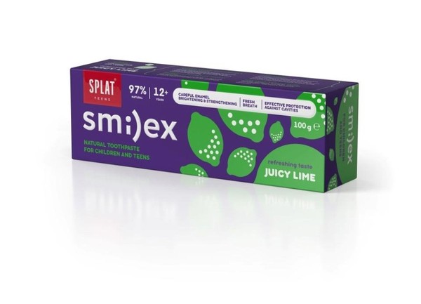 Smilex Naturalna pasta do zębów dla dzieci i młodzieży Juicy Lime