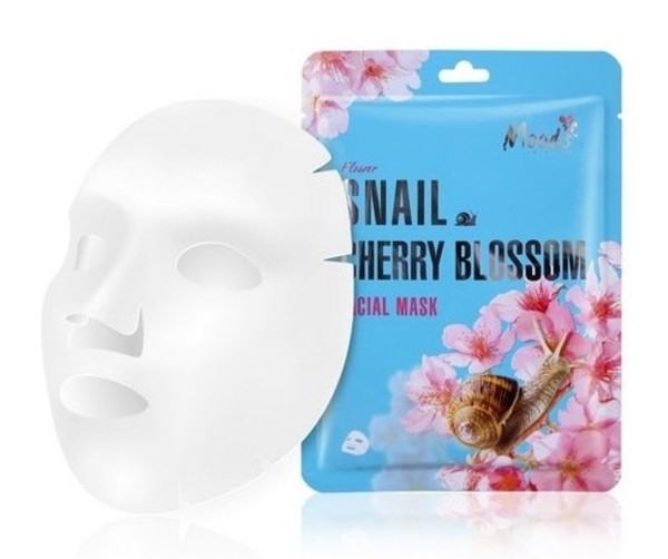 Snail Cherry Blossom Maska w płachcie ze śluzem ślimaka i ekstraktem z kwiatów