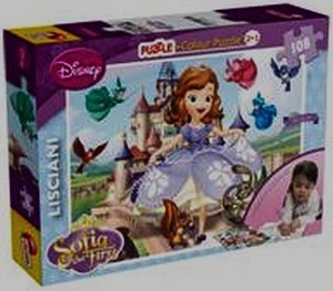 Sofia the First Puzzle + Colour 2 in 1