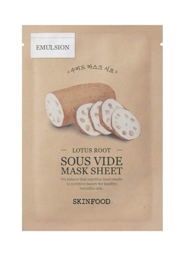 Sous Vide Mask Sheet Emulsion Lotus Root Odżywcza maseczka w płachcie
