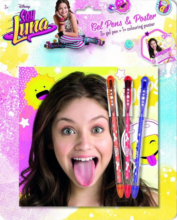 Soy Luna 3 żelowe długopisy + plakat