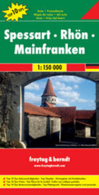 Spessart Rhon Mainfranken Autokarte / Niemcy Spessart-Rhon-Mainfranken Mapa samochodowa Skala 1:150 000