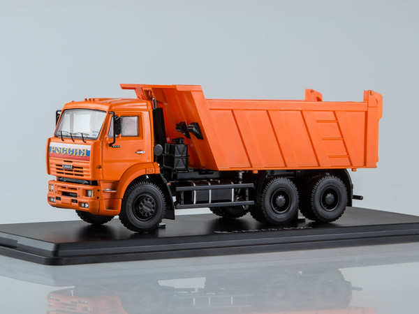 SSM KAMAZ-6520 6x4 Dump Truck (orange) Skala 1:43