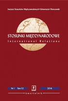 Stosunki Międzynarodowe nr 1(52)/2016 - Tomasz Grzegorz Grosse: Geopolityczne strategie państw mniejszych i peryferyjnych &#8211; przykład Polski w Unii Europejskiej