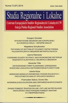 Studia Regionalne i Lokalne nr 3(57)2014 Teoria a praktyka planowania regionalnego. Doświadczenia polskie w planowaniu przestrzennym po 1998 r.