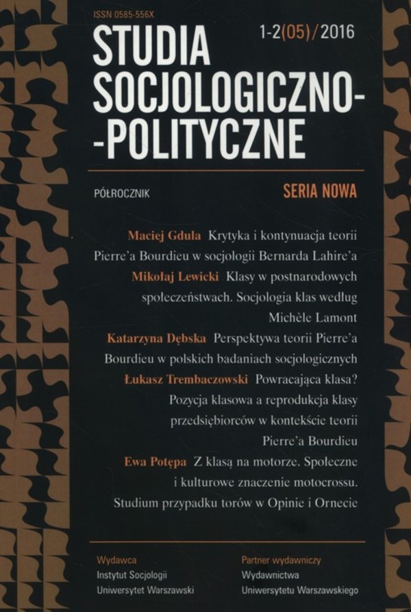 Studia Socjologiczno-Polityczne 1-2/2016