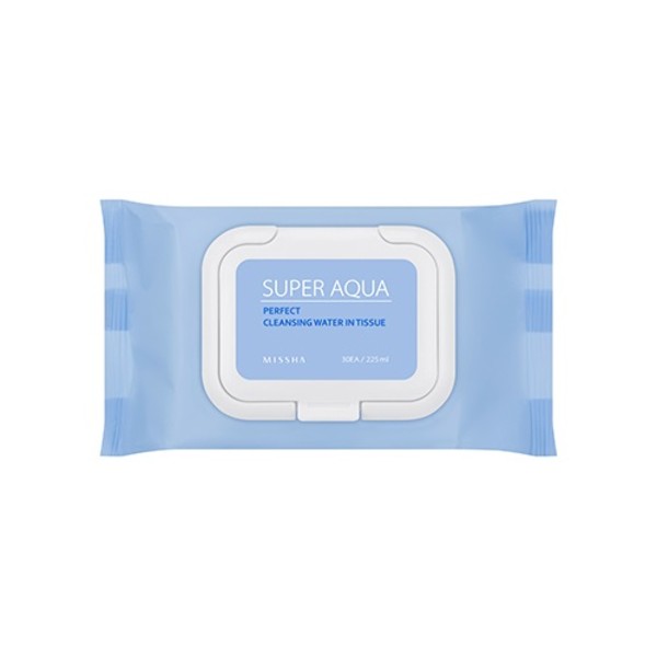 Super Aqua Perfect Cleansing Water In Tissue Oczyszczające chusteczki do twarzy